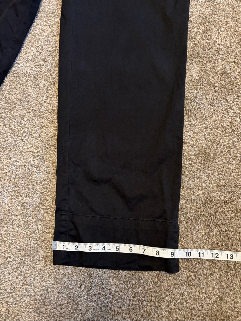 Everlane The Easy Pull On Chino Black Elastic-Waist Pants Size 4 - Picture 7 of 9